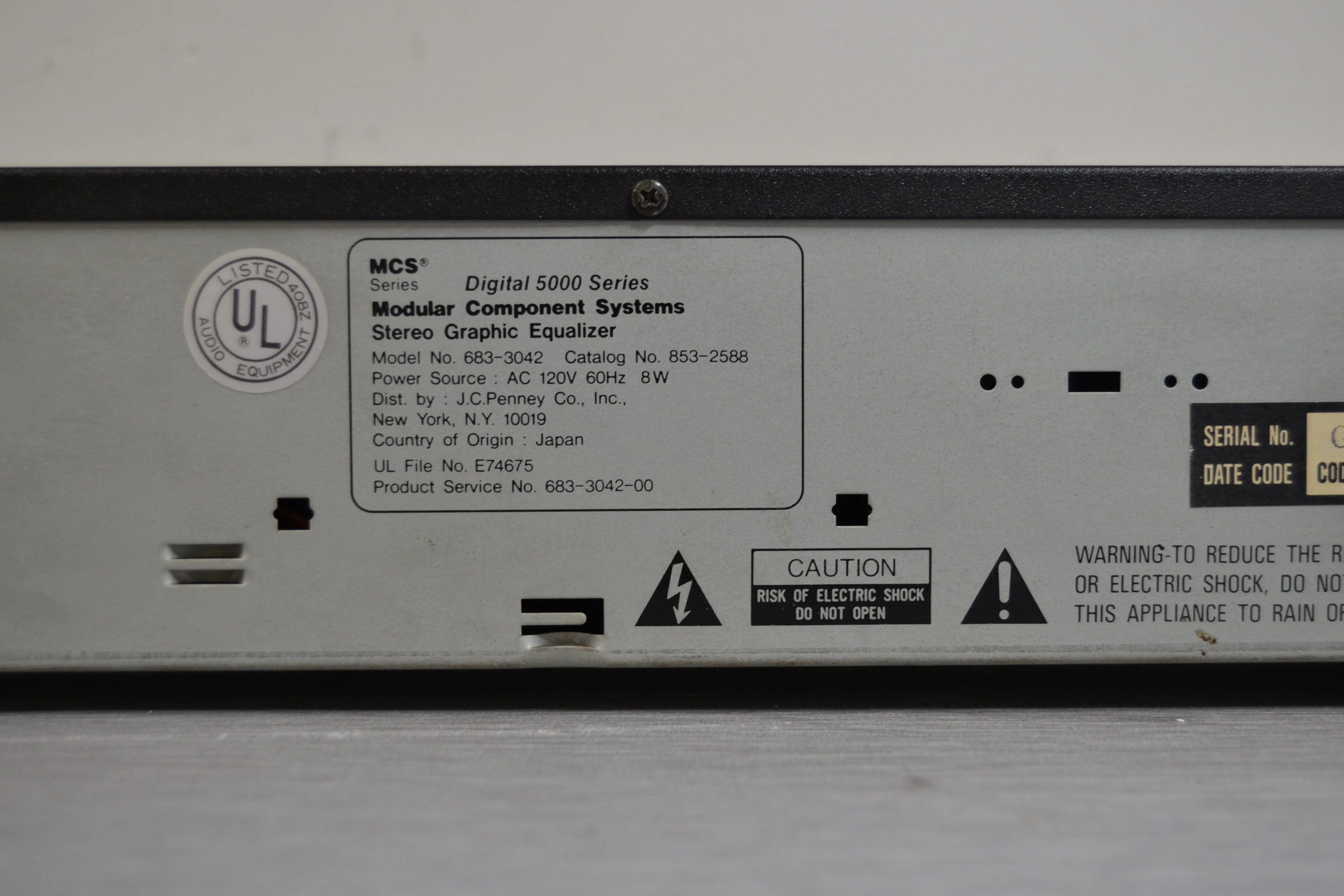 MCS 3042 Stereo Graphic Equalizer - Image 10