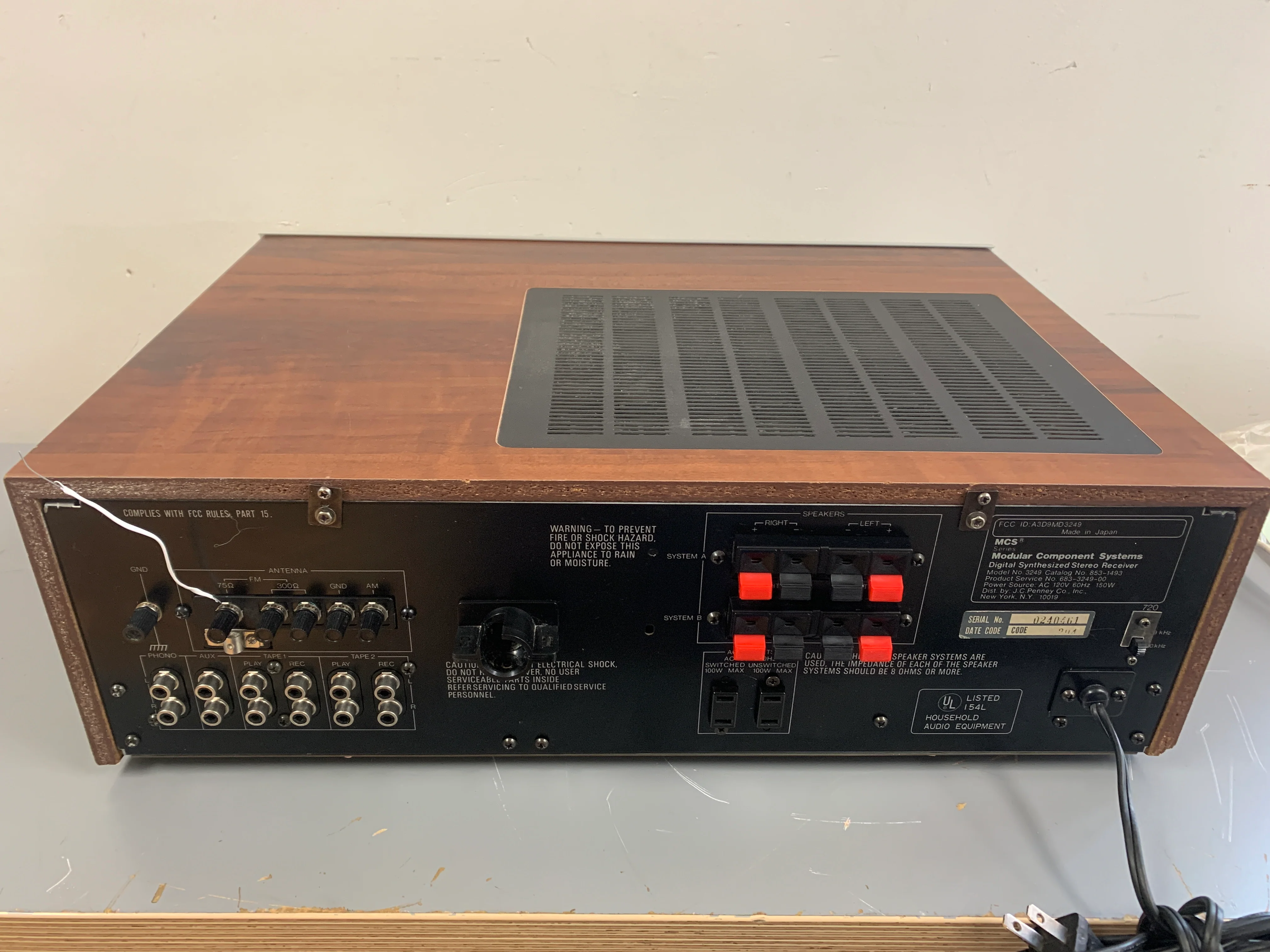 MCS Modular Component System 3249 Stereo Receiver * 45W RMS * 1981 - Image 9