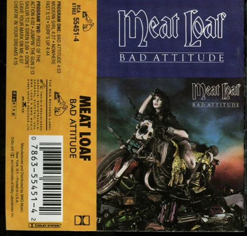 Meat Loaf - Bad Attitude (Cass, Album) (Very Good Plus (VG+))