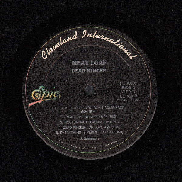 Meat Loaf - Dead Ringer (LP, Album, Ter) (Very Good Plus (VG+)) - Image 4
