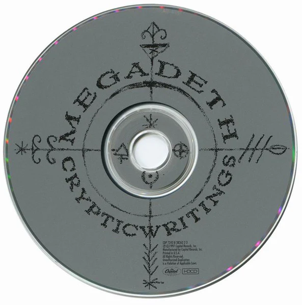 Megadeth - Cryptic Writings (HDCD, Album) (Very Good Plus (VG+)) - Image 3