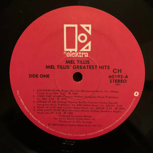 Mel Tillis - Mel Tillis' Greatest Hits (LP, Comp, Club) (Very Good Plus (VG+)) - Image 3