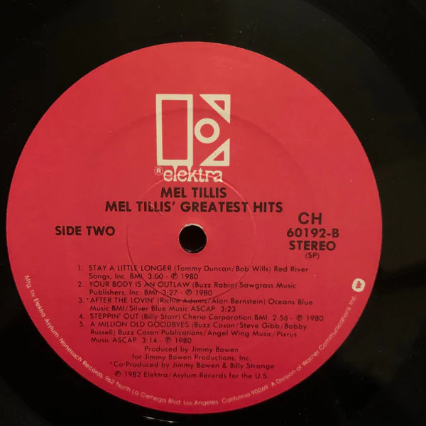 Mel Tillis - Mel Tillis' Greatest Hits (LP, Comp, Club) (Very Good Plus (VG+)) - Image 4