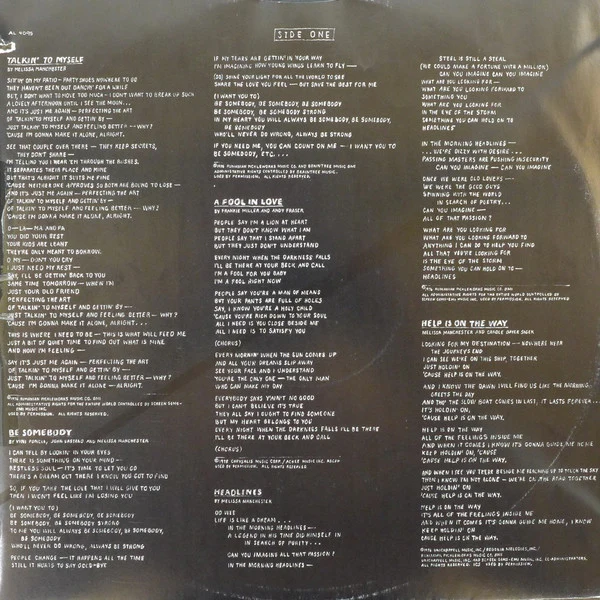 Melissa Manchester - Help Is On The Way (LP, Album) (Near Mint (NM or M-)) - Image 5