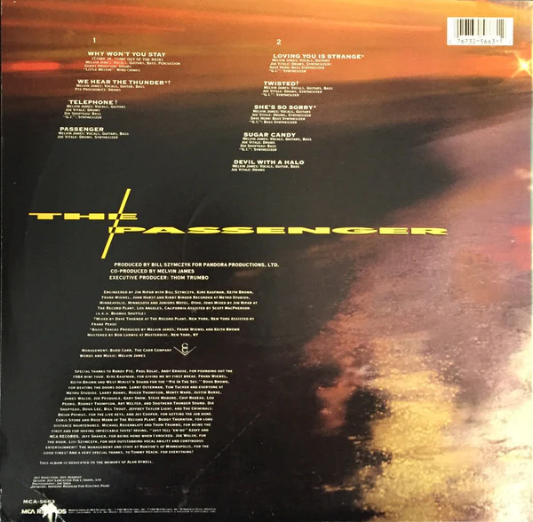 Melvin James - The Passenger (LP, Album, Glo) (Very Good Plus (VG+)) - Image 2