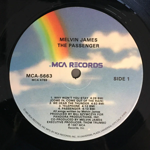 Melvin James - The Passenger (LP, Album, Glo) (Very Good Plus (VG+)) - Image 3