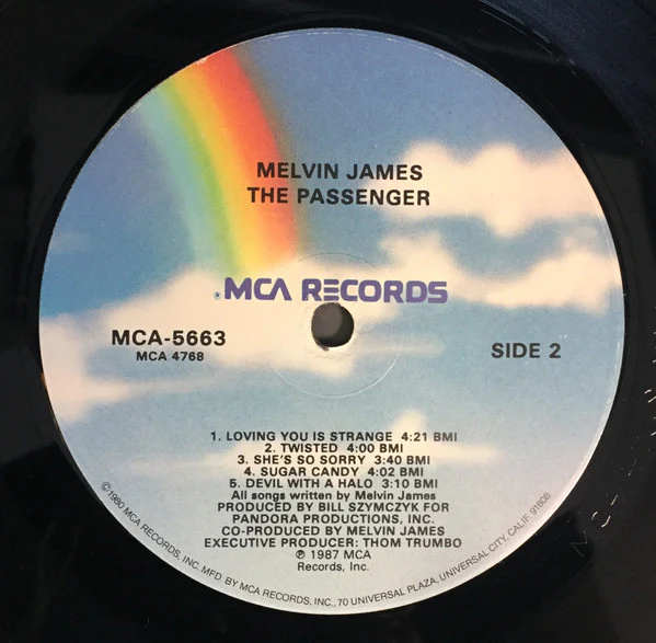 Melvin James - The Passenger (LP, Album, Glo) (Very Good Plus (VG+)) - Image 4
