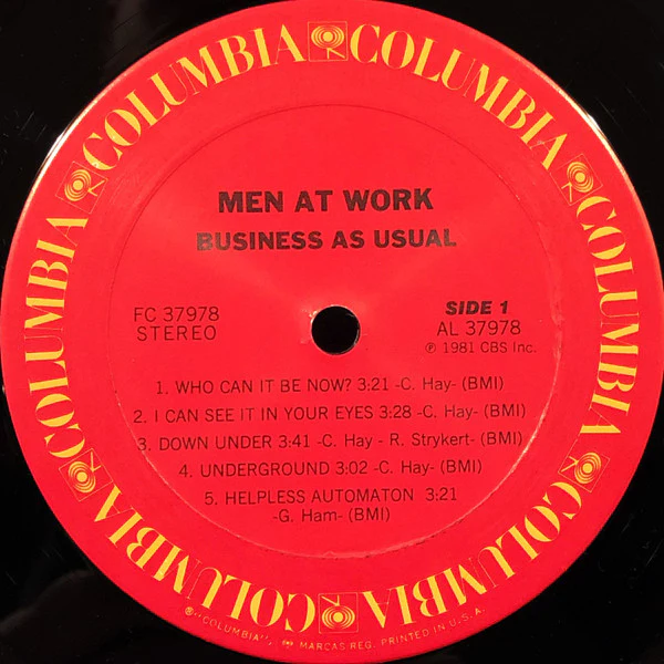 Men At Work - Business As Usual (LP, Album) (Very Good Plus (VG+)) - Image 5