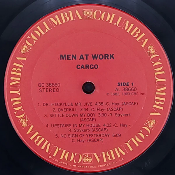 Men At Work - Cargo (LP, Album, Car) (Near Mint (NM or M-)) - Image 3