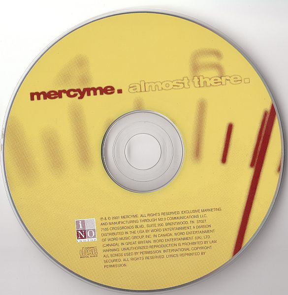 MercyMe - Almost There (CD, Album) (Very Good Plus (VG+)) - Image 3