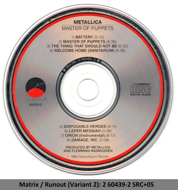 Metallica - Master Of Puppets (CD, Album, RE, SRC) (Very Good Plus (VG+)) - Image 3