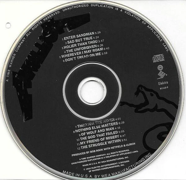 Metallica - Metallica (CD, Album, SRC) (Very Good (VG)) - Image 3