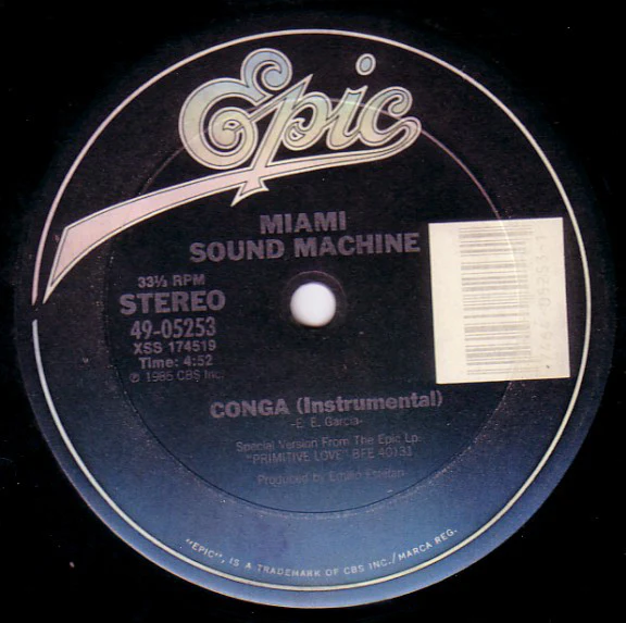 Miami Sound Machine - Conga! (Dance Mix) (12") (Very Good Plus (VG+)) - Image 4