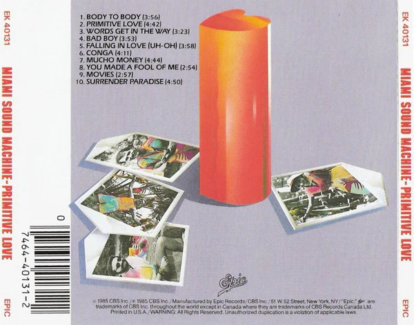 Miami Sound Machine - Primitive Love (CD, Album, RE) (Very Good Plus (VG+)) - Image 2