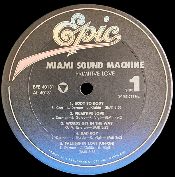 Miami Sound Machine - Primitive Love (LP, Album, Car) (Very Good Plus (VG+)) - Image 3