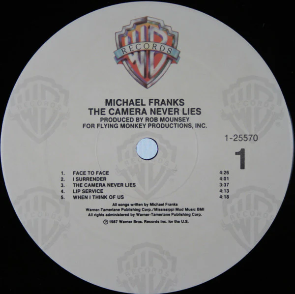 Michael Franks - The Camera Never Lies (LP, Album) (Near Mint (NM or M-)) - Image 3