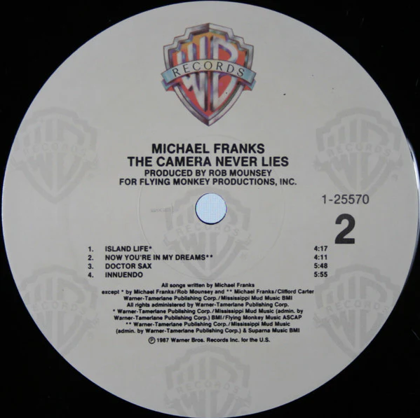 Michael Franks - The Camera Never Lies (LP, Album) (Near Mint (NM or M-)) - Image 4