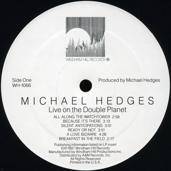 Michael Hedges - Live On The Double Planet (LP, Album) (Very Good Plus (VG+)) - Image 3