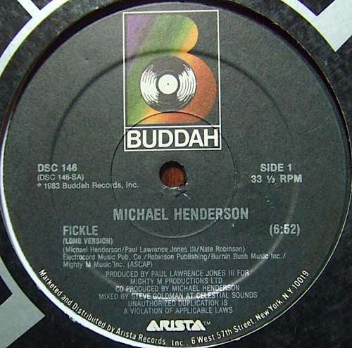 Michael Henderson - Fickle (12") (Mint (M))
