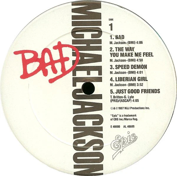 Michael Jackson - Bad (LP, Album, Car) (Very Good Plus (VG+)) - Image 5