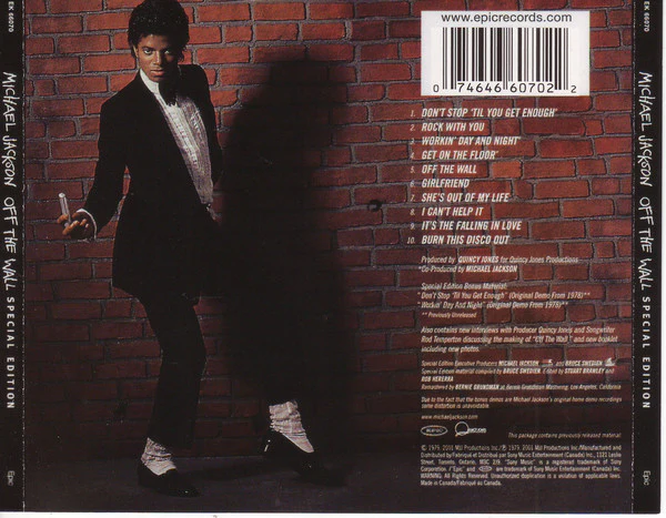 Michael Jackson - Off The Wall (CD, Album, RE, RM, S/Edition) (Very Good Plus (VG+)) - Image 3