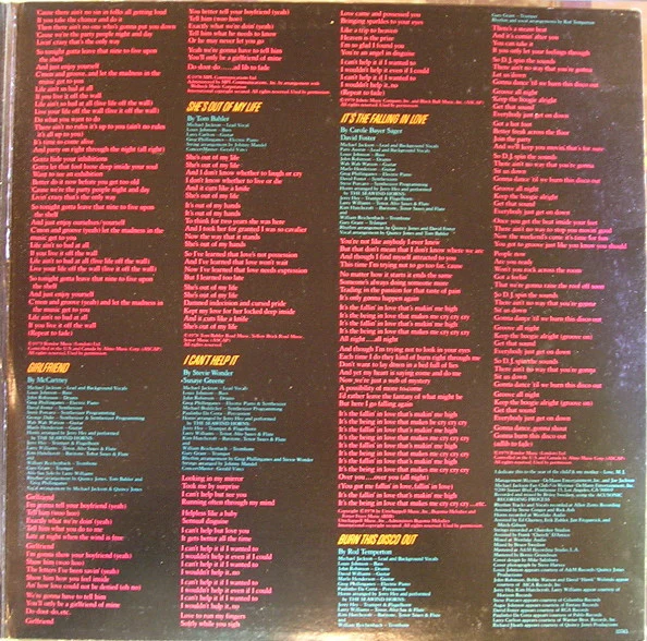 Michael Jackson - Off The Wall (LP, Album, Pit) (Very Good Plus (VG+)) - Image 3