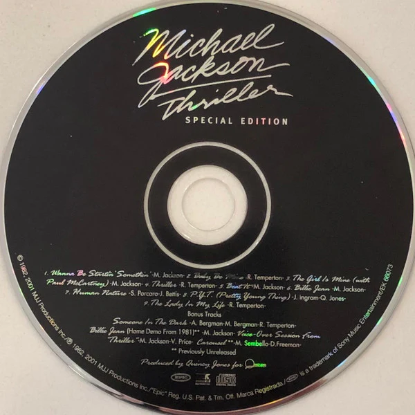 Michael Jackson - Thriller (CD, Album, RE, RM, S/Edition) (Very Good Plus (VG+)) - Image 4