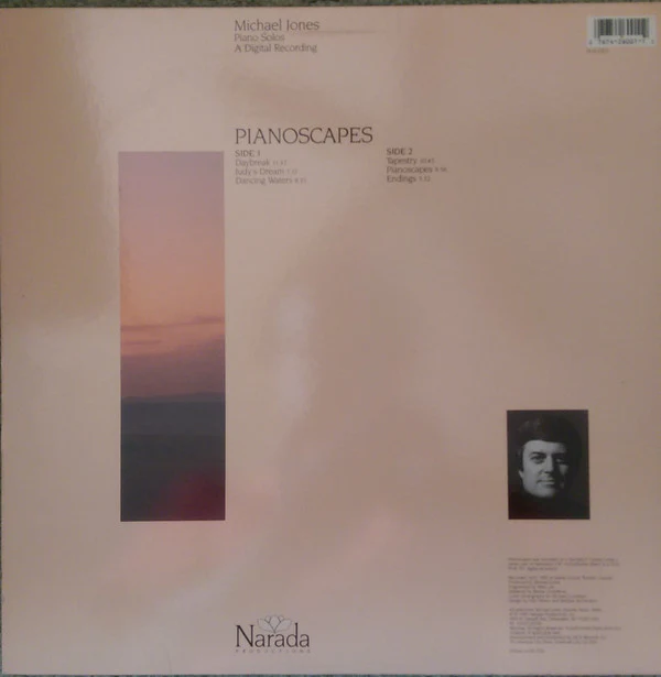 Michael Jones - Pianoscapes (Piano Solos) (LP, RE) (Very Good Plus (VG+)) - Image 2