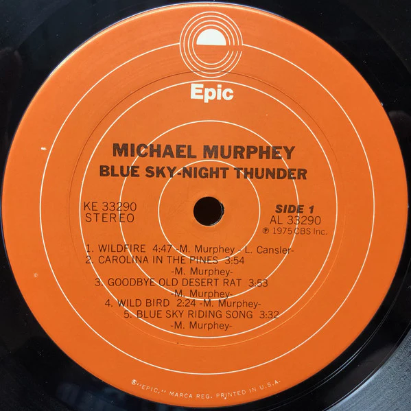Michael Martin Murphey - Blue Sky · Night Thunder (LP, Album) (Very Good (VG)) - Image 3