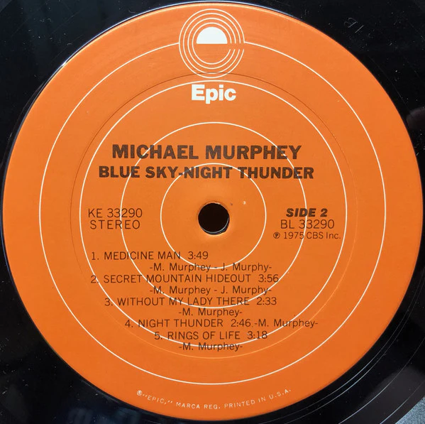 Michael Martin Murphey - Blue Sky · Night Thunder (LP, Album) (Very Good (VG)) - Image 4