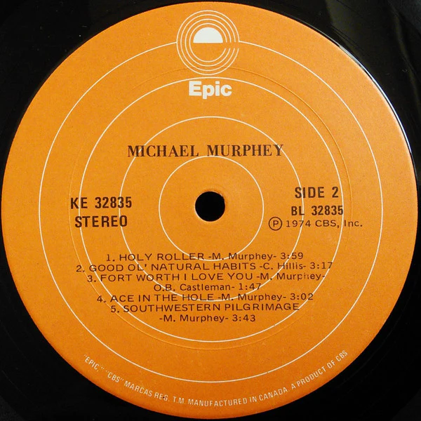 Michael Martin Murphey - Michael Murphey (LP, Album) (Near Mint (NM or M-)) - Image 4