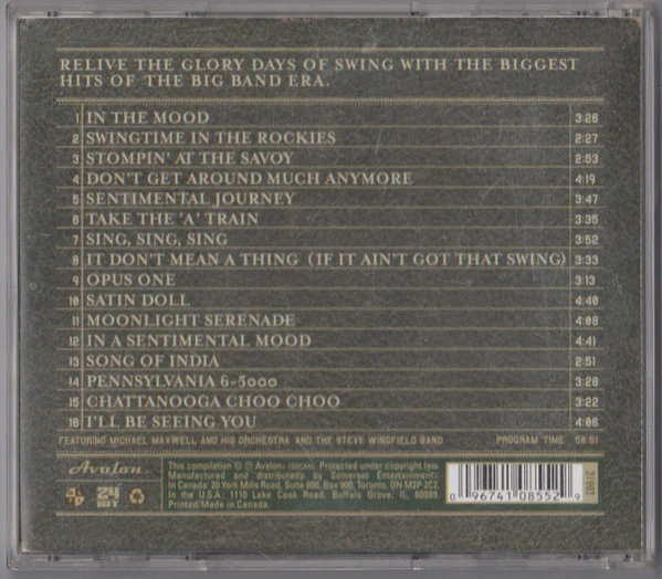 Michael Maxwell & His Orchestra And The Steve Wingfield Band - Satin Doll (Big Band Revival) (CD, Comp) (Near Mint (NM or M-)) - Image 4