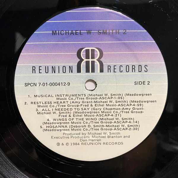 Michael W. Smith - Michael W. Smith 2 (LP, Album) (Near Mint (NM or M-)) - Image 4