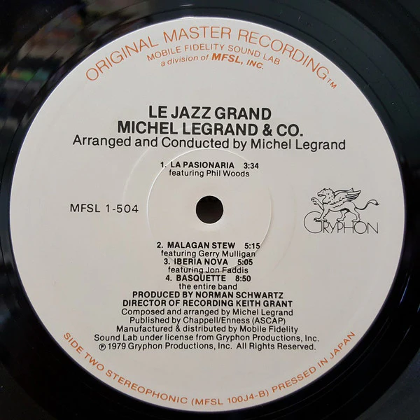 Michel Legrand & Co. - Le Jazz Grand (LP, Album, Ltd, Gat) (Very Good Plus (VG+)) - Image 5