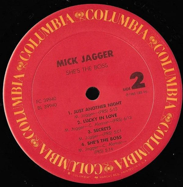 Mick Jagger - She's The Boss (LP, Album, Car) (Very Good (VG)) - Image 4