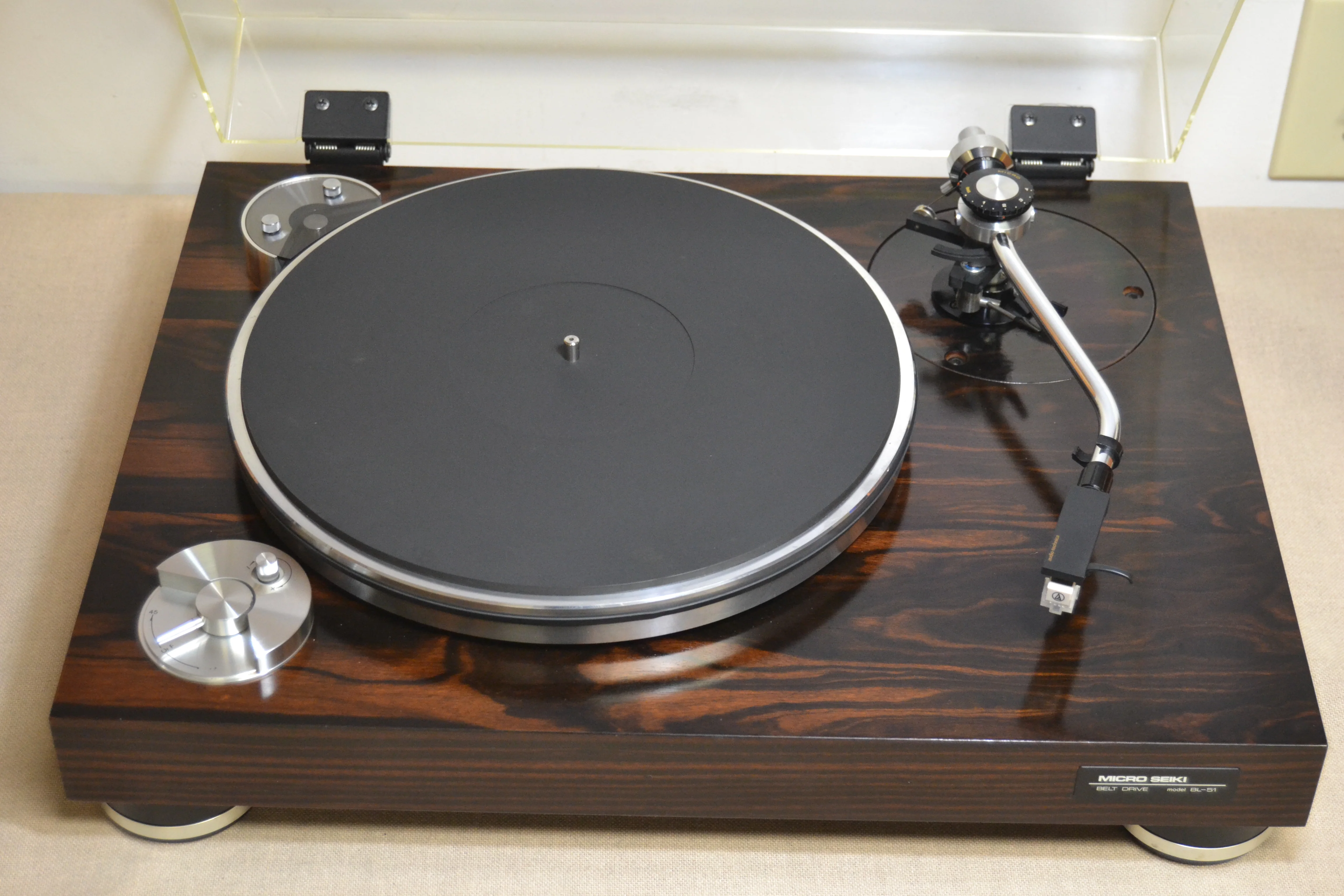 Micro Seiki BL-51 Belt Drive Turntable with Micro Seiki MA-101 MKII Tonearm - NEW AT3600 Cartridge - Image 6