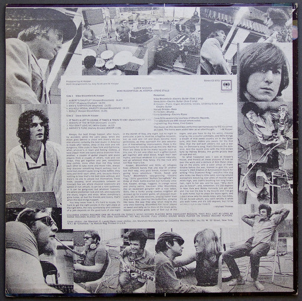 Mike Bloomfield / Al Kooper / Stephen Stills - Super Session (LP, Album, 360) (Very Good Plus (VG+)) - Image 2