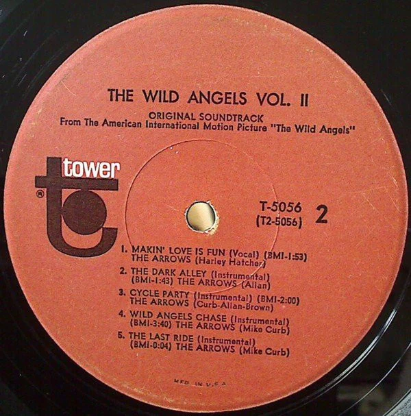 Mike Curb Featuring Davie Allan & The Arrows - The Wild Angels, Volume II (Original Soundtrack) (LP, Album, Mono) (Good Plus (G+)) - Image 4