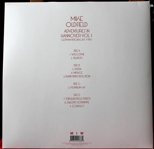 Mike Oldfield - Adventures In Hannover Vol.1 (2xLP, Unofficial) (Mint (M)) - Image 4