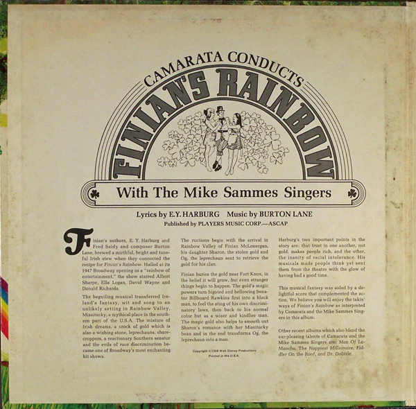 Mike Sammes Singers - Finian's Rainbow (LP, Album, Gat) (Mint (M)) - Image 2