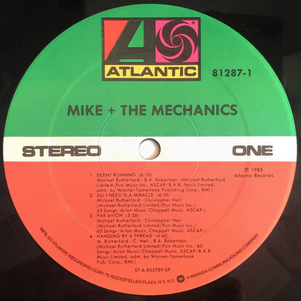 Mike & The Mechanics - Mike + The Mechanics (LP, Album, SP ) (Very Good Plus (VG+)) - Image 3