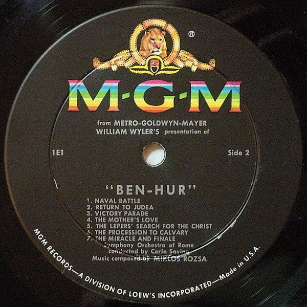 Miklós Rózsa - Ben-Hur (LP, Mono, Dlx, MGM + Box) (Good Plus (G+)) - Image 4