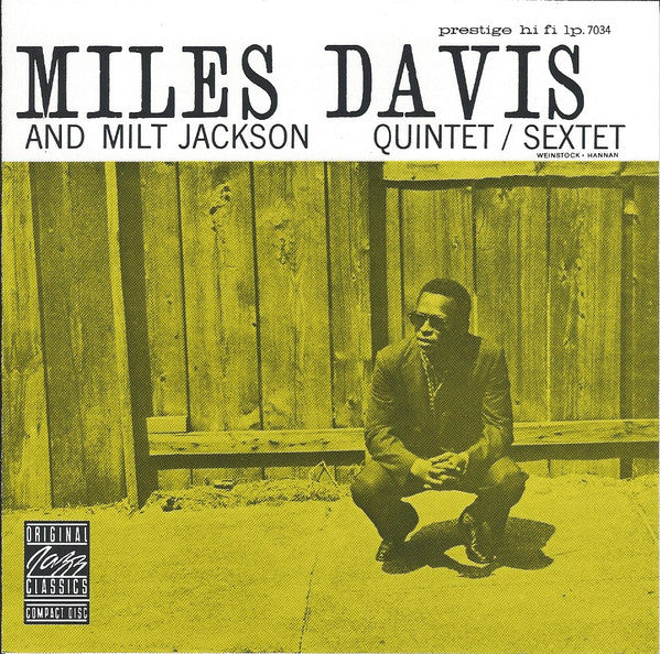 Miles Davis And Milt Jackson - Quintet / Sextet (CD, Album, RE) (Near Mint (NM or M-))