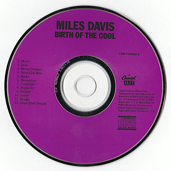Miles Davis - Birth Of The Cool (CD, Album, Comp, RE, Cap) (Near Mint (NM or M-)) - Image 3