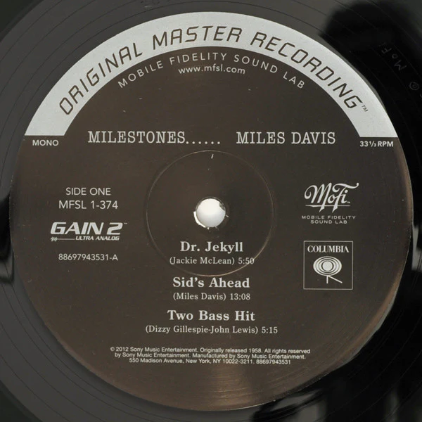 Miles Davis - Milestones (LP, Album, Mono, Ltd, Num, RE, RM) NEW & SEALED - Image 3