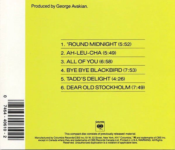 Miles Davis - 'Round About Midnight (CD, Album, RE, RM) (Very Good Plus (VG+)) - Image 2