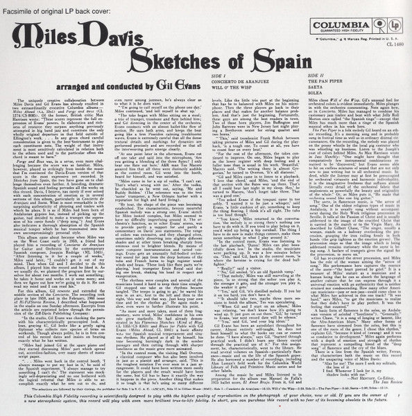 Miles Davis - Sketches Of Spain (CD, Album, RE, RM) (Very Good Plus (VG+)) - Image 5