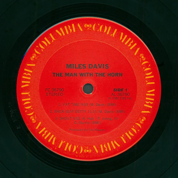 Miles Davis - The Man With The Horn (LP, Album, Pit) (Near Mint (NM or M-)) - Image 3