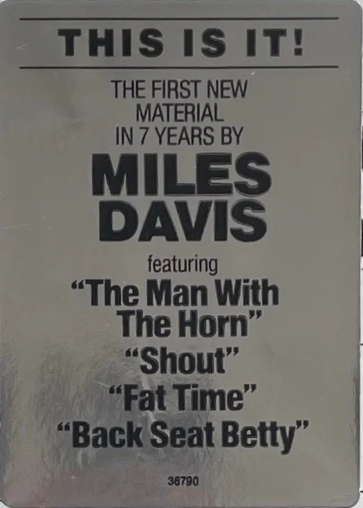 Miles Davis - The Man With The Horn (LP, Album, Pit) (Near Mint (NM or M-)) - Image 5