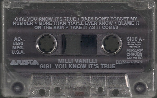 Milli Vanilli - Girl You Know It's True (Cass, Album, Dol) (Near Mint (NM or M-)) - Image 4